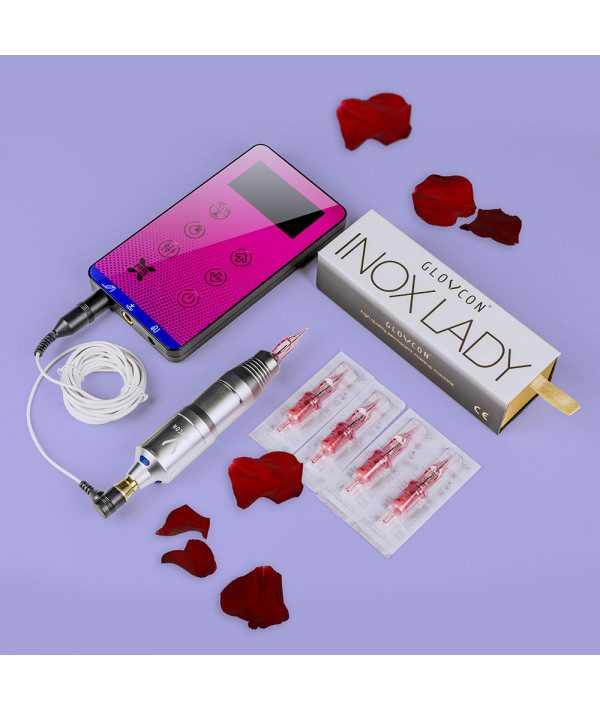 glovcon stainless steel lady v2 touch switch glovcon slim purple permanent make-up set