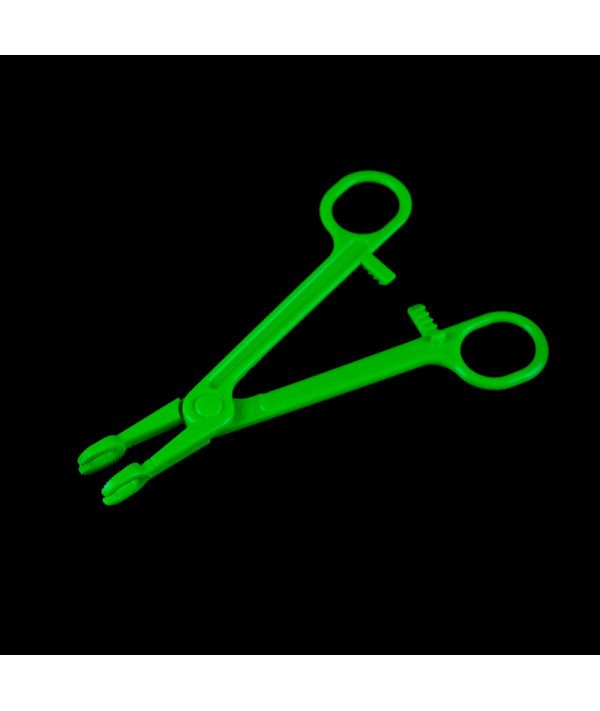 Disposable sterile tweezers round open