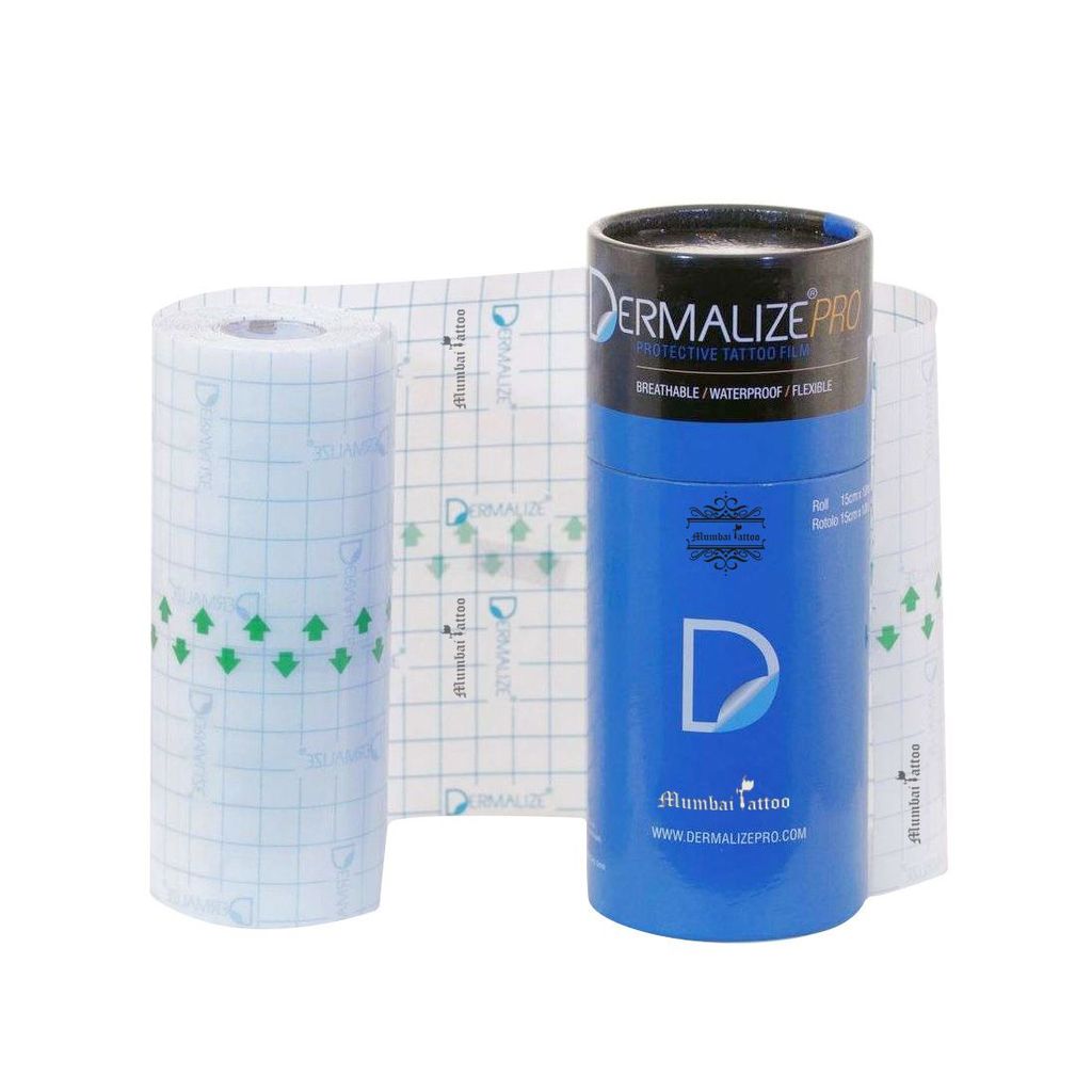 DERMALIZE Pro – Protective Film Bandage – ROLL /10m x 15cm/ – Prodak Tattoo Supply