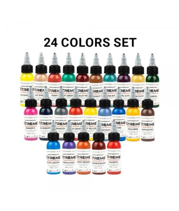 Xtreme Ink 24 Color Complementary Set 24x30ml Reach 2023 prodak