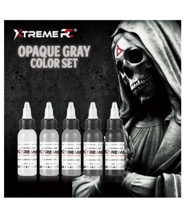 Xtreme Ink Opaque Gray Set 5x30ml Reach 2023 prodak1