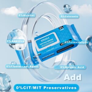 EMALLA Cleansing Green Soap Wipes Large 20pcs prodaktattoosupply2