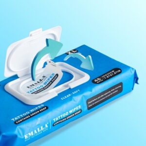 EMALLA Cleansing Green Soap Wipes Large 20pcs prodaktattoosupply4