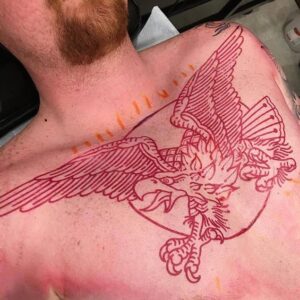 S8 Red Tattoo Stencil Paper prodaktattoosupply1